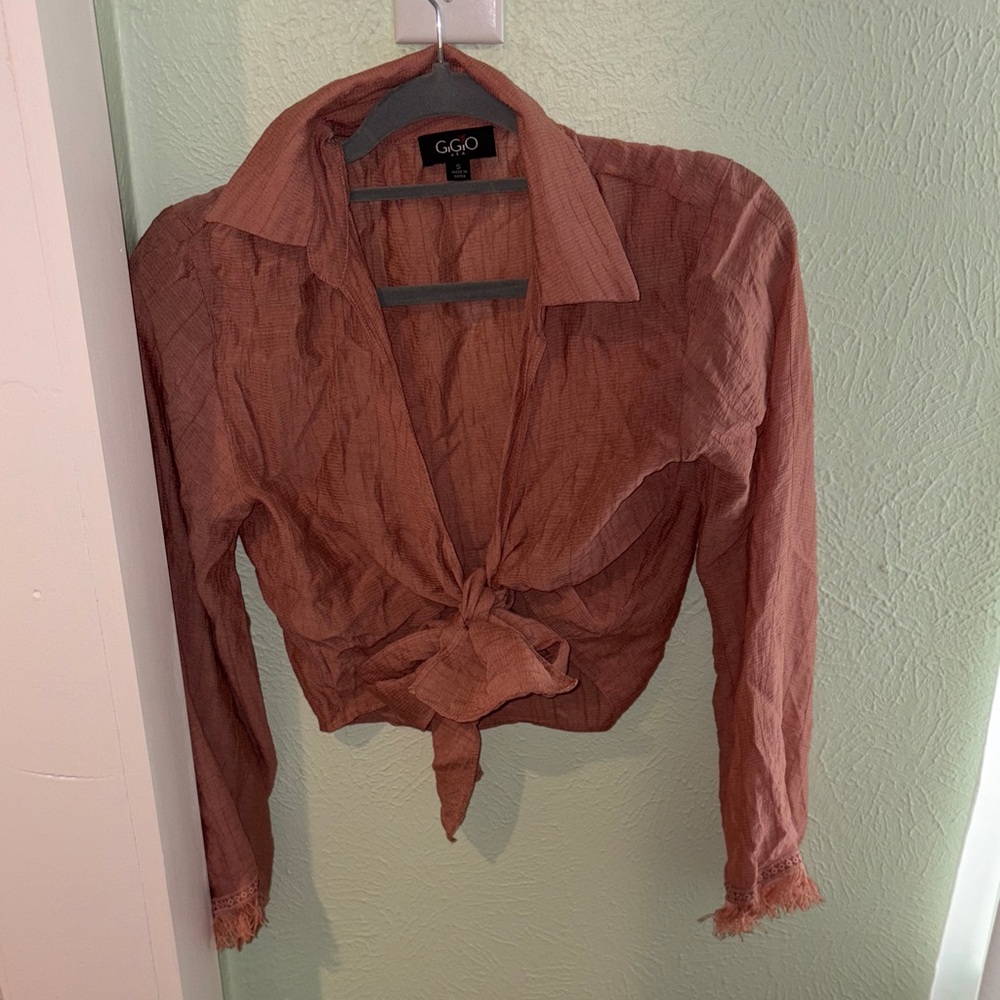 Women's Tie-Front Blouse